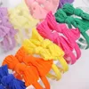 Accessori per capelli 70 pezzi/scatola Fasce color caramello per ragazze Papillon per bambini Elastici in gomma per coda di cavallo Scrunchies