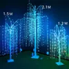 1.5M colorato salice piangente albero di luce 18 colori che cambiano albero di luce fata artificiale di Natale con telecomando per la festa di nozze