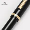 Jinhao X350 stylo plume noir or Clip luxe stilographique MFEF plume écriture encre bureau école papeterie fournitures 240306