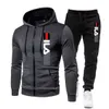 Fashion Tracksuit for Men Bluet Fitness Gym Zestaw Running Runswear Jogger Męs