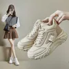 Casual Shoes Instagram Korean version tjock Soled High Top Dad Shoes New Autumn and Winter Student höjd Öka mångsidig löpande sport