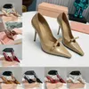 Slingback-Absätze, Damen-Sandalen, Abendschuhe, Pumps, Lackleder-Schnalle, schwarze Zehen, Ausschnitte, Knöchelriemen-Sandale, Stiletto-Designer-Absätze, Designer-Schuhe für Damen