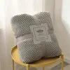 Cobertor engrossado king size casa quente xadrez consolador macio e confortável colcha folha de cama para o inverno 240304