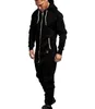 Zestawy biegowe Mężczyźni One Piece Zestaw Pure Colling Spling Hoodie kombinezon swobodny druk Swecit Zip Top Lose Spodni Gym Set14435682