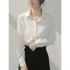 2024 designer shirt women Silk and Silk blouses women Spring and Autumn Professional Wear Contrast Color Long sleeved Commuting Slim Fit Square Neck tops women XM8K