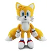 2024 Super Plush Toy The Hedgehog Amy Rose Knuckles Tails 귀여운 만화 소프트 인형 생일 선물