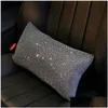 Coussins de siège Nouveau 1pc Bling strass cristal voiture cou oreillers taille soutien diamant appui-tête oreiller pour femmes accessoires intérieurs D Dhr0C