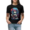 レディースポロスかわいいゾンビガールTシャツシャツグラフィックティートップレディ服