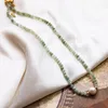 retro Natural Burmese jade necklace Freshwater pearl pendant choker beaded necklace for women jewelry