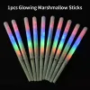 LED Light Up Suikerspin Kegels Kleurrijke Gloeiende Marshmallow Sticks Ondoordringbare Kleurrijke Marshmallow Glow Stick 908 ZZ