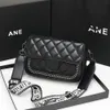 Luxe designertas van hoge kwaliteit met diagonaal kruis in Wtern-stijl Dames nieuwe trendy en internetberoemde kleine getextureerde Crossbody vierkante tas