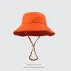 Projektantka Bucket Hat for Women Summer Fisherman Beach Caps Marka swobodna moda strzępiona czapki casquette bob szerokie brzegi czapki najwyższej jakości