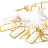 Jewelry Pouches 400 Pcs Paper Price Tags With Hanging String Marking Clothing Display Labels Blank Labeling 25Mmx13mm