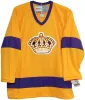 Maillots de version vintage jaune et violet des Kings de Los Angeles 99 GRETZKY 16 DIONNE 19 GORING 20 ROBITAILLE 30 VACHON Maillot de hockey sur glace CCM