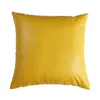 Cushion/Decorative Pillow Pillowcase Cushion Ers Pu Leather Sofa Soft Design Pillows Decor Home Decoration Pink Drop Delivery Dhogg