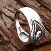 Clusterringen BOCAI S925 Sterling Zilver Retro Trendy Zirkoon Oogring Cadeau voor mannen en vrouwen