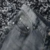 #2 jeans met rechte pijpen Jeans voor heren Designer jeans Heren jeans Designer Hip Hop jeans Mode Herenbroeken Jeans Topkwaliteit paarse jeans Motor coole denim broek 030