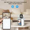 Baby Monitor Camera 3MP bidirectional video baby monitor with 2.8-inch display screen WiFi security device indoor automatic tracking wireless PTZ camera Q240308