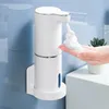 Distributeurs automatiques de savon en mousse, Machine à laver les mains intelligente pour salle de bains, avec chargement USB, matériau ABS blanc de haute qualité 240226