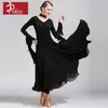 Stage Wear Moderne National Standard Valse Danse Mousseline de Soie Grande Swing Robe Performance