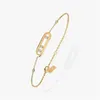 Messikas plaqué or bracelet bijoux de luxe classique glissant bracelet de créateur femme nouveau style chaîne scintillante bracelets exquis livraison gratuite zh166 E4