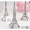 Decorazione per feste 12 pezzi Torre Eiffel Nome Numero Menu Tavolo Luogo Porta carte Clip Matrimonio Baby Shower Ricevimento festa Consegna drop Ho Dhdqt