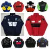 F1 Racing Suit Autumn/Winter Team Brodered Cotton Padded Jacket Car Logo Full Embroidery Jackets College Style Retro Motorcykeljackor QW