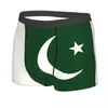 Unterhose für Männer, coole Flagge von Pakistan, Unterwäsche, Boxershorts, Herren, Breathbale-Shorts, Höschen