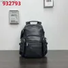 Designer Tuumi Bag 2024 Mens Business Ryggsäck Högkvalitativa män Väskor Travel Back Pack Alpha Leather Pendder Computer Mens 932793D