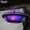 wholesale Outdoor Advertising Inflatable Colorful Lighting Spacecraft Models For Space Theme Decoration Inflation Ufo Balloon Party Event With Air Blower Toys