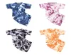 Dzieci garnitur 2 sztuk dziewcząt Set Summer TIEDYE TSHIRT KRÓTKI SPOTTY INFANT BABE DZIECKO Odzież Playsit Ubrania dla chłopców