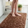 Chaps de bain -cobblestone Salle de bain en relief Coral Coralle Tapis sans glissement à la baignoire Chapeur de douche Salle de douche