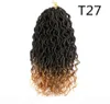 18039039 Goddess Faux Locs Curly Ends Kurze gewellte synthetische Haarverlängerungen Häkelzöpfe Haar welliges Faux Locs Häkelhaar 71799866