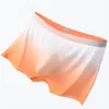 Underpants Ice Silk Traceless Underwear For Men's Full Flat Corner Pants 5d Convex Quick Drying Breathable Gradient