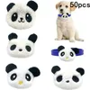 Odzież dla psów 50/30pcs Cute Panda Style Usuń Bowtie dla psów Zwierzęta akcesoria kołnierzy