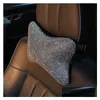 Coussins de siège Nouveau 1pc Bling strass cristal voiture cou oreillers taille soutien diamant appui-tête oreiller pour femmes accessoires intérieurs D Dhr0C