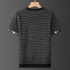 Sommer-Herren-T-Shirts, Designer-T-Shirts, lässig, für Herren, Damen, locker mit Buchstaben, bedruckt mit kurzen Ärmeln, gestrickt, gestreift, Herren-T-Shirt, Herren-Pullover, Tops, T-Shirts, asiatische Größe L-5XL