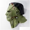 Party Masks Frankenstein Mask Devil Monsters Cosplay Zombie Mascarillas Evil Latex Masques Face Mascaras Halloween Costume Prop Drop Dhde0