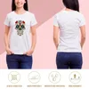 Polos femininos Linda camiseta com caveira de açúcar Design Camiseta gráfica Roupas de verão Camisetas simples para mulheres