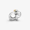 Ny ankomst 100% 925 Sterling Silver Two-Tone Frog Prince Charm Fit Original European Charm Armband Fashion Jewelry Accessories2719