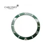 CARLYWET hele vervanging groen met witte geschriften keramische bezel 38 mm inzetstuk gemaakt voor Rolex Submariner GMT 40 mm 116610 LN251L