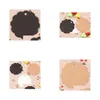 Presentkort 6x6cm DIY Kraft Paper Party Wedding Favor Gift Etiketten Önska gratulationskort Cirkar SCALLOPED TAMT Taggar Lage Clothing Price Ha Dhevq