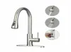 Commercial Kitchen Faucet Stainless Steel Single Handle with Pull Out pulldown pull down Sprayer9166979
