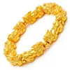 Strand Pixiu Gift Porta ricchezza Buona fortuna Colore oro Brave Troops Bracciale Donna Gioielli di moda Stile cinese