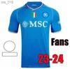 Koszulki piłkarskie 2023 2024 SSC Napoli Kvaratskhelia Maglia Neapol Zieliński Anguissa Olivera koszulka piłkarska Osimhen Lozano Fansh240308