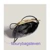 Marke Bottgs's Vents's Sardine Tragetaschen für Damen Online-Shop 2024 Sommer Nische Mini High-End strukturierte gewebte kleine Tasche mit Metallgriff, halb mit echtem Logo