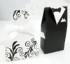 100pcs Bride and Groom Candy Boxes DRESS TUXEDO Wedding Pattern Gift Box Christmas Anniversary Party Favors5109040