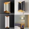 Applique américaine lumière luxe Led salon blanc Art chevet chambre canapé bibliothèque design éclairage livraison directe Dho0D