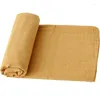 Blankets 120x120cm Baby Muslin Blanket Soft 2 Layers Gauze Infant Born Swaddle Wrap Sleepsack Stroller Cover Bedding