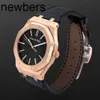 Top Men Aps Factory Audemar Pigue Orologio movimento svizzero Epic Royal Oak Orologio 41mm oro rosa indice nero quadrante con segno delle ore